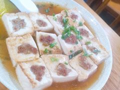 客家煎酿豆腐-花悦农庄 | 烧鸡·竹筒饭(沙迳高沙温泉香溪堡店)