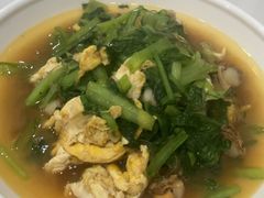 小白菜鸡蛋炖贝肉-小郭私房菜·海肠捞饭店(学士街店)