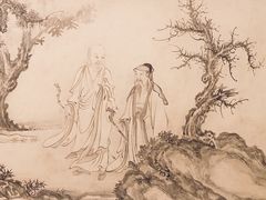 宋 张激 《白莲社图》-辽宁省博物馆