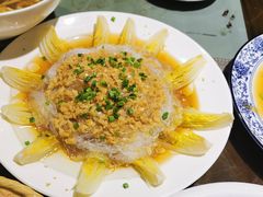 金银蒜香娃娃菜-松针蔡记蒸饺(花园路店)