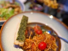 烩牛肉丸蘑菇意大利面-bluefrog蓝蛙(皇庭广场店)