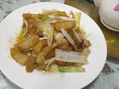 葱烧蹄筋-金陵轩鲁菜馆