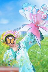 -后宫·古装汉服京剧儿童亲子全家福摄影