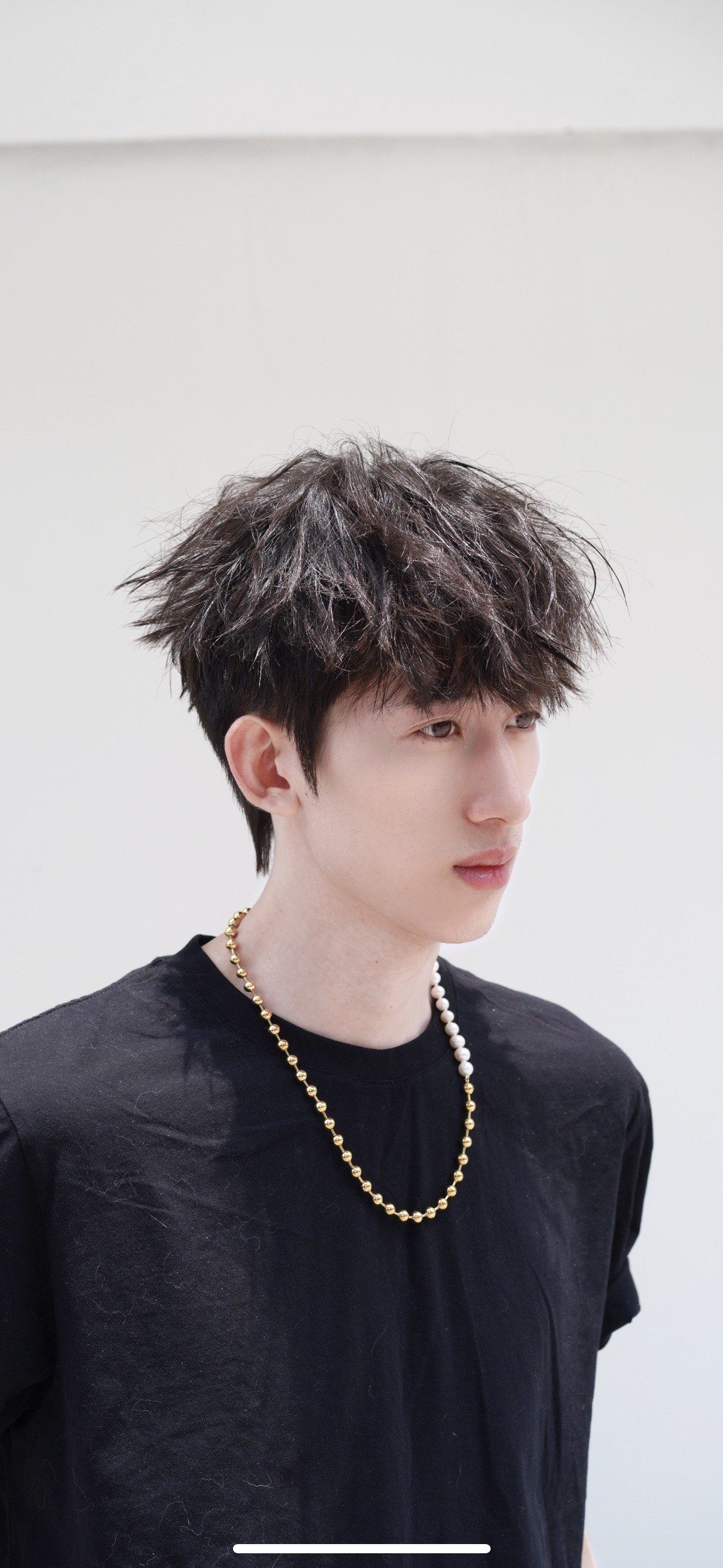 男生秋季氛围感烫发