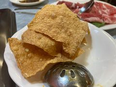 炸豆皮-台北吴记老锅底麻辣火锅(蓝村路店)