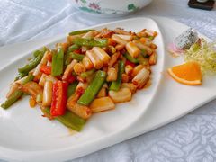 藕尖炒猪颈肉-沙河粉村·国家非遗传承(云台店)