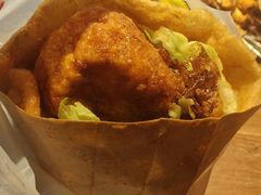 -小红车炸蛋葱油饼