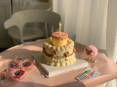 复古小双层蛋糕-亦家cake·0卡糖
