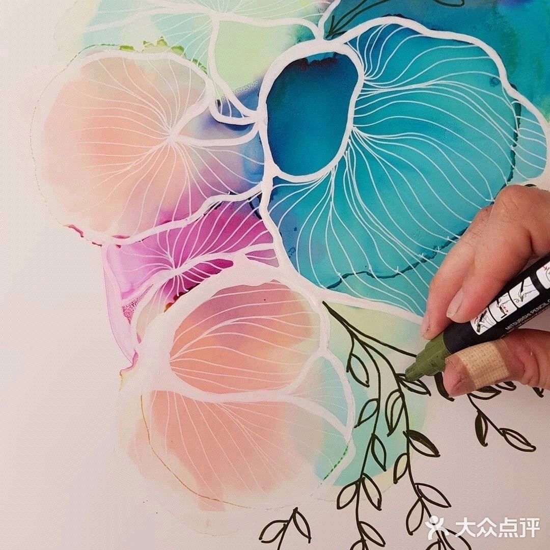 自己也可以画的墙绘装饰画