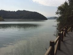 静谧湖水美-天目湖山水园