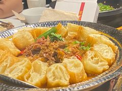 油条熬炒柴鸡-煜丰汴京烤鸭(福彩路店)