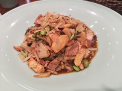 爆腌菜边笋肉片-虎哥私房菜(馒头山店)