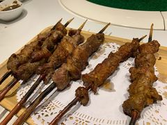 烤羊肉串-老阿妈蒙古村·蒙古包·草原文化·歌舞表演(老君堂店)