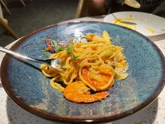 芝士蘑菇鲜虾意大利面-BE BRIGHT KITCHEN(正佳广场店)