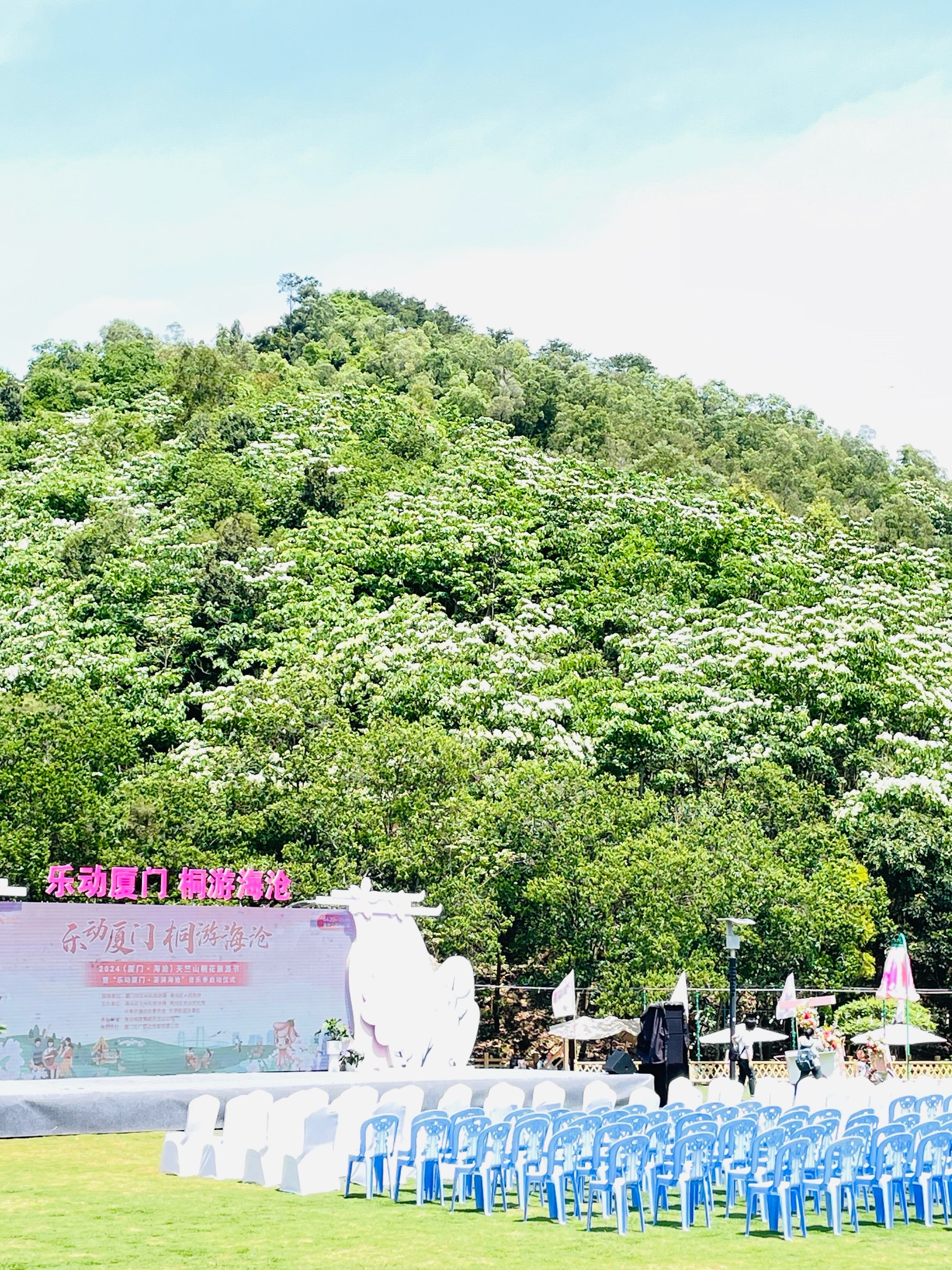 天竺山桐花节,四季花谷内人头攒动,春意具-大众点评