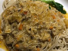招牌蟹黄金黄金拌面-姚面记·海派家常菜(恒基名人购物中心店)