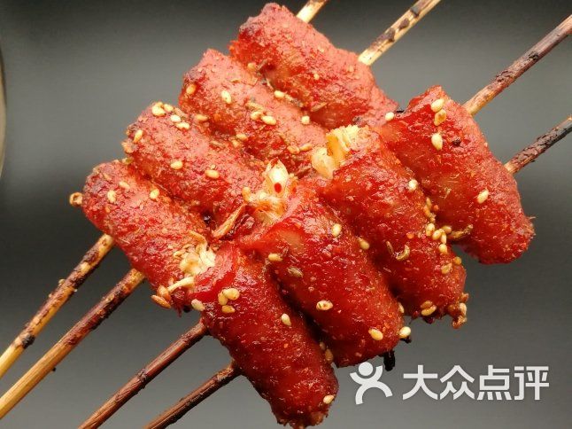 小饼夹串烤培根卷金针菇图片-北京小吃快餐-大众点评网