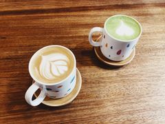 抹茶拿铁-琥珀咖啡 Ambercoffee