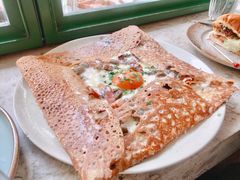 鸡蛋蘑菇熏肉荞麦可丽饼-RAC BAR(安福路店)