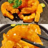 吃酥香烤鸭蘸蜜汁桃花酱