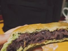 抹茶红豆小饼-稻田秋日式面包