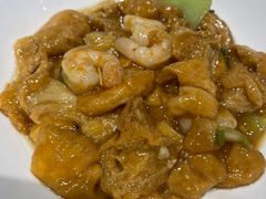 虾仁独面筋-渔家风味·鲅鱼水饺·央视展播·海鲜天津菜(开发区店)