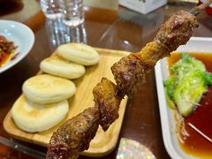 铁签串红柳串牛心管-新疆巴州金丝特餐厅(大钟寺店)
