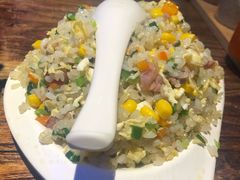 蒙古大叔羊肉炒饭-三个蒙古大叔羊肉串(大宁店)