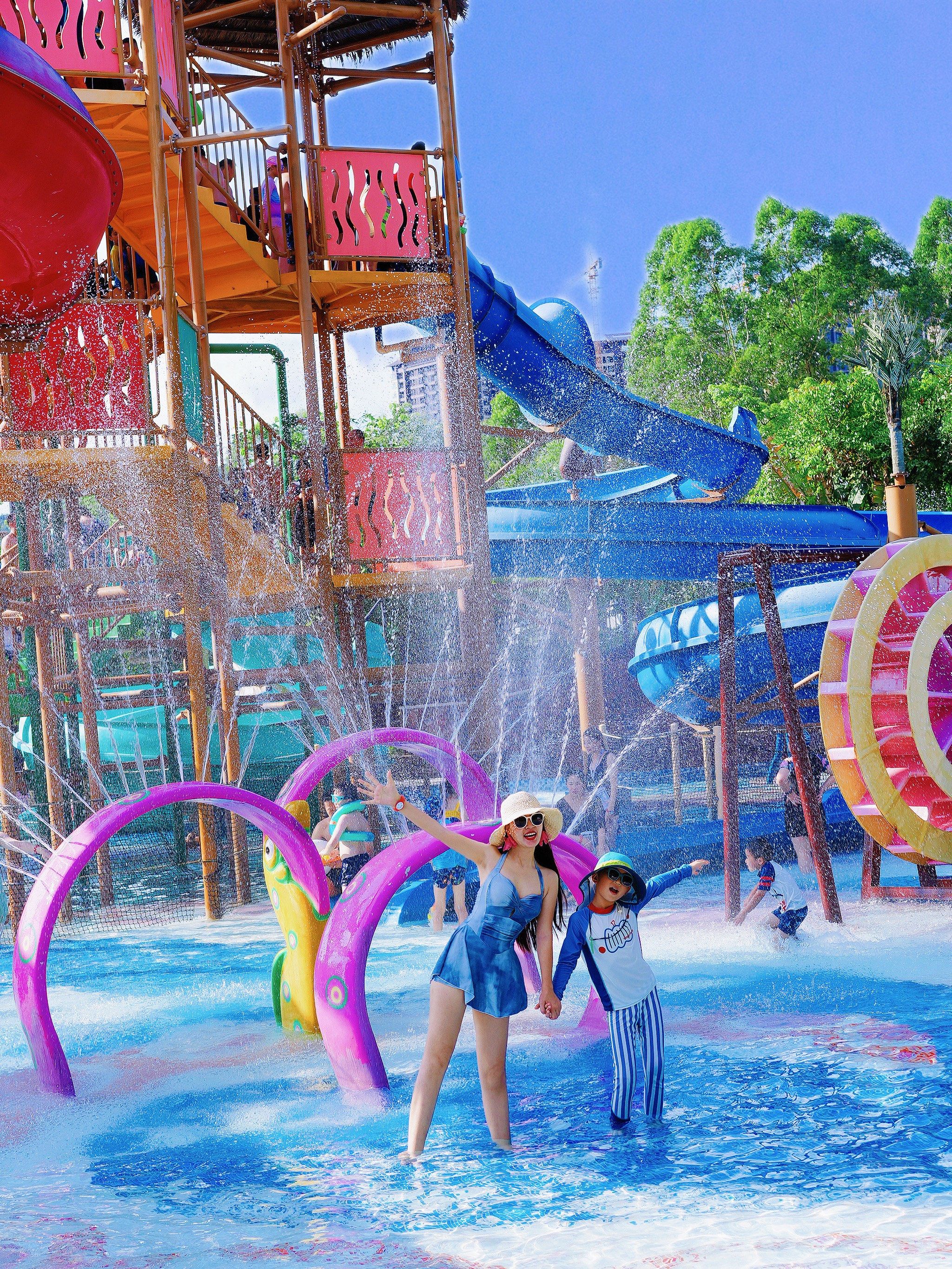 哇塞‼️带孩子玩到必园的水上乐园出现了❗️