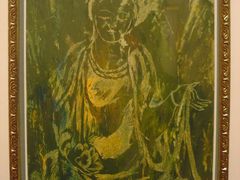 叶兆澂·油画《石刻造像》-徐汇艺术馆