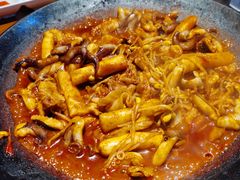 八爪鱼微辣-红辣椒八爪鱼特色韩国料理