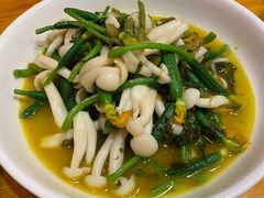 鲜菌黄瓜花-丁记盐蘸牛肉·新杭菜(河东路店)