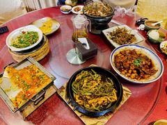 扁豆排骨焖卷子-百花人家(门城水岸店)