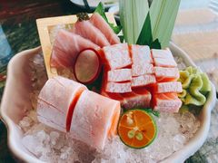 三文鱼腩刺身-炙柒Sekinana·精致料理 烧鸟·铁板烧(海上世界店)