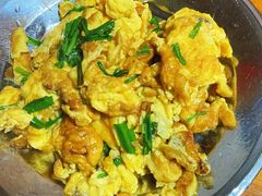 小葱炒鸡蛋-老鲍农家乐