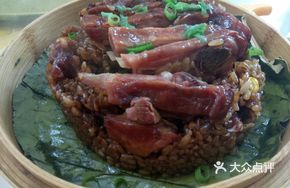 Lotus Leaf Steamed Duck with Sticky Rice