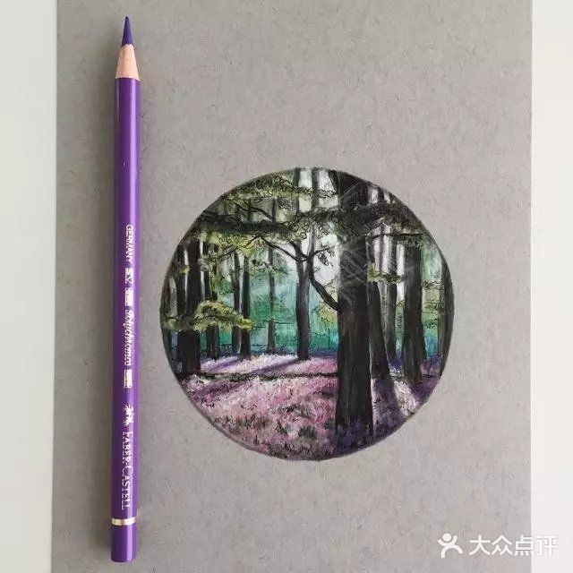没想到彩铅画风景也能有这样效果！