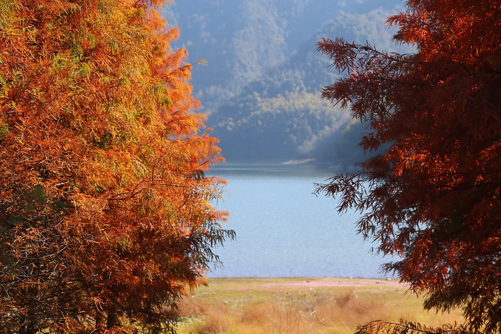 寒山湖长津湖取景地图片