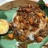 关键还能免费续一次粉丝 蟹粉拌面:面是比较劲道的