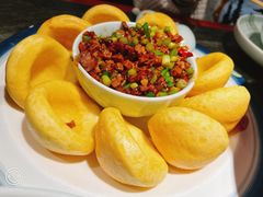 鲜虾鸡丁炒滑子菇-李记东北饺子馆·东北菜(欢乐谷店)