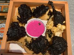 绝绝子黑粉爆汁炸鸡-探鱼·鲜青椒爽麻烤鱼(北京路天河城店)