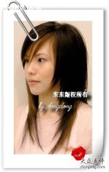 现场剪发挑染作品-Top京世造型美容