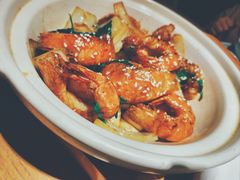 九层塔三杯焗大明虾-宴南庭·闽味私房菜