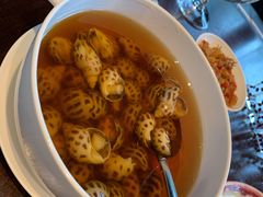 古越陈酿煮花螺-杭州西子湖四季酒店·金沙厅