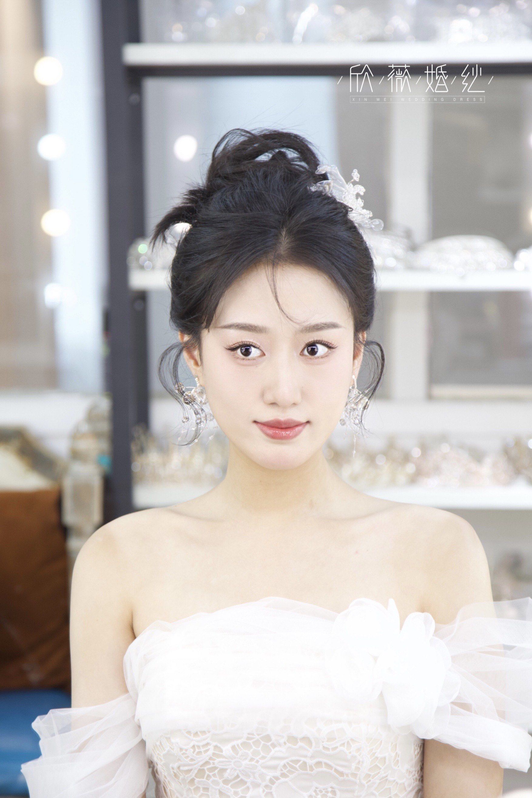 欣薇婚纱|试妆分享 短发新娘 也可以做百变造型?
