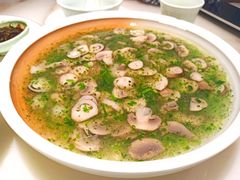 荠菜蘑菇烩虾仁-精典一号民间菜