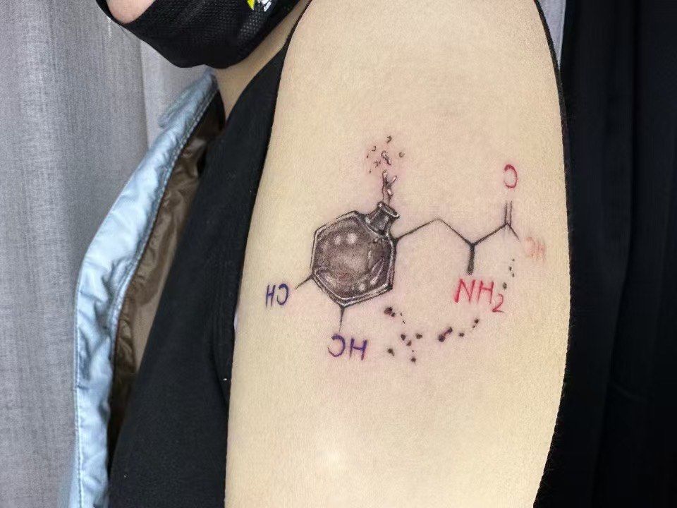 💉✨【金玺纹身——化学分子式的独特艺术之旅】