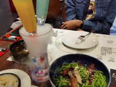 鸡肉松仁菠菜汁意面-西堤牛排(龙德广场店)