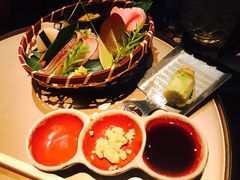 刺身五种拼盘-金枪鱼、赤贝、鰤-地球美食剧场