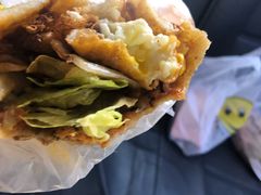 -小红车炸蛋葱油饼
